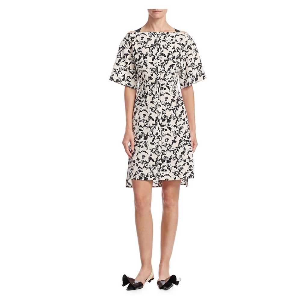 Proenza Schouler Silk Floral-Print Dress